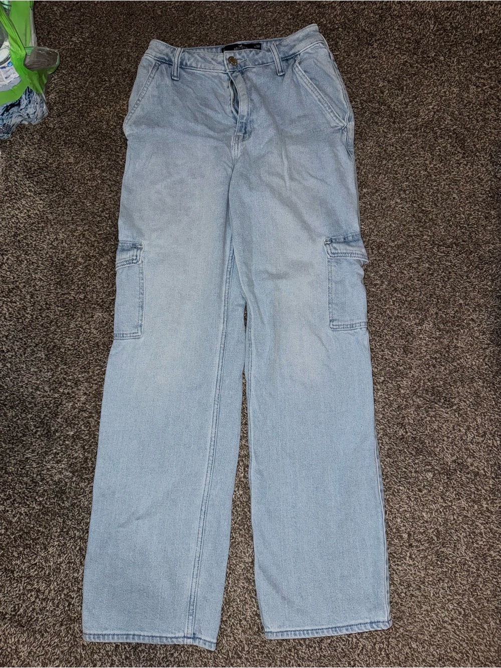 Some Light Blue Cargo Jeans - Classic Casual Style